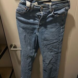 Levi's Women's Ribcage Straight Ankle Blue Jeans